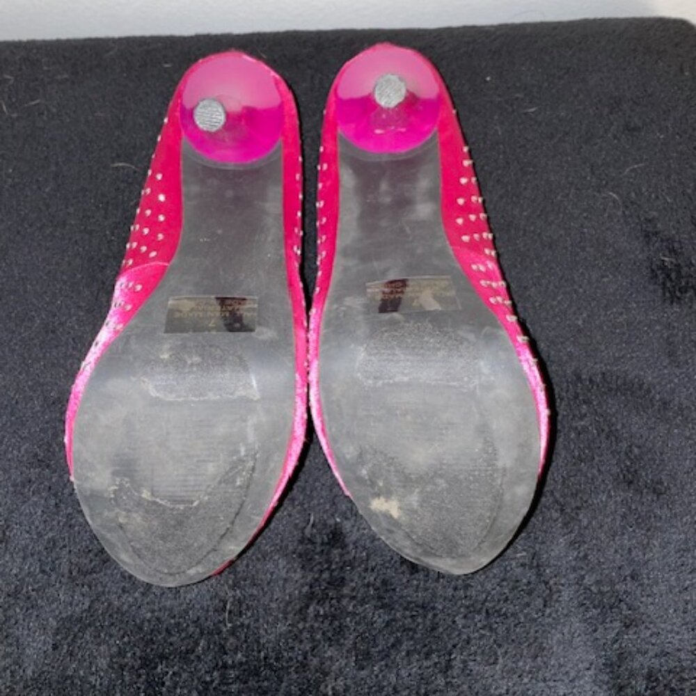 Pink Rhinestone Pumps - Picture 3 of 3